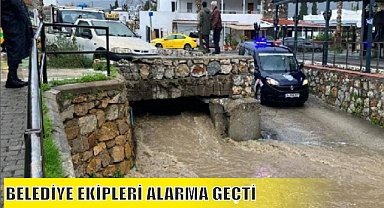 BELEDİYE EKİPLERİ ALARMA GEÇTİ