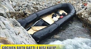 GÖÇMEN BOTU BATTI 4 KİŞİ KAYIP
