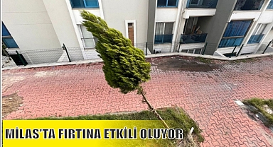 MİLAS’TA FIRTINA ETKİLİ OLUYOR