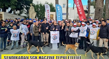 SENDİKADAN SGK HACZİNE TEPKİ EYLEMİ
