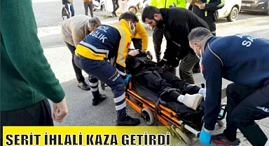 ŞERİT İHLALİ KAZA GETİRDİ