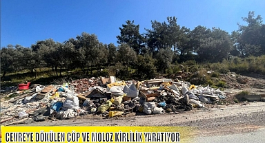 ÇEVREYE DÖKÜLEN ÇÖP VE MOLOZ KİRLİLİK YARATIYOR
