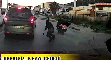 DİKKATSİZLİK KAZA GETİRDİ