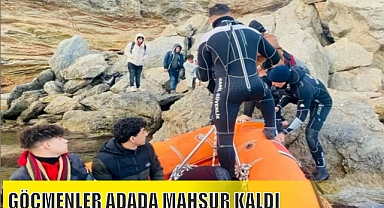 GÖÇMENLER ADADA MAHSUR KALDI