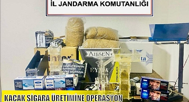 KAÇAK SİGARA ÜRETİMİNE OPERASYON