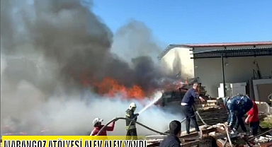 MARANGOZ ATÖLYESİ ALEV ALEV YANDI