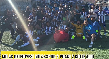 MİLAS BELEDİYESİ MİLASSPOR 3 PUANI 2 GOLLE ALDI