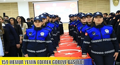 159 MEMUR YEMİN EDEREK GÖREVE BAŞLADI