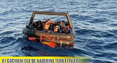 87 GÖÇMENİ EGE’DE KADERİNE TERK ETTİLER