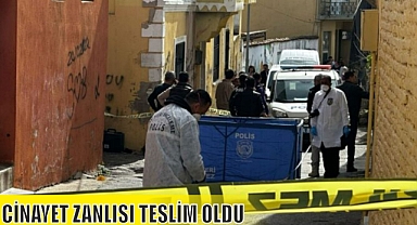 CİNAYET ZANLISI TESLİM OLDU