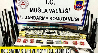 ÇOK SAYIDA SİLAH VE MERMİ ELE GEÇİRİLDİ