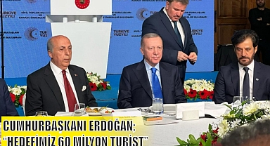 CUMHURBAŞKANI ERDOĞAN, “HEDEFİMİZ 60 MİLYON TURİST”