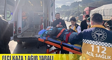 FECİ KAZA 1 AĞIR YARALI