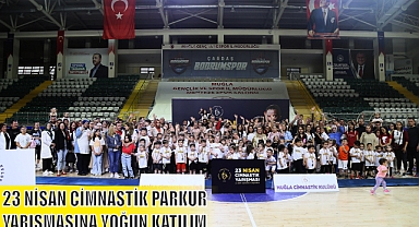 23 NİSAN CİMNASTİK PARKUR YARIŞMASINA YOĞUN KATILIM 