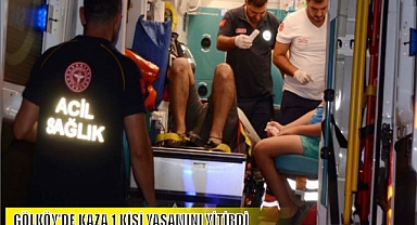 GÖLKÖY’DE KAZA 1 KİŞİ YAŞAMINI YİTİRDİ