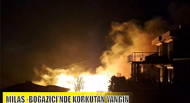 MİLAS -BOĞAZİÇİ’NDE KORKUTAN YANGIN