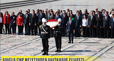 MUĞLA CHP HEYETİNDEN ANITKABİR ZİYARETİ