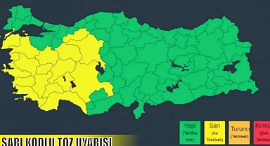 SARI KODLU TOZ UYARISI