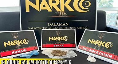 15 GÜNDE 158 NARKOTİK OPERASYON