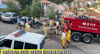 KARISINA KIZDI NERON OLMAYA ÇALIŞTI