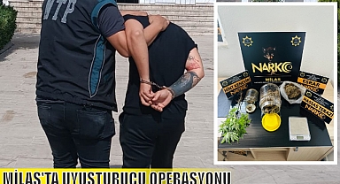MİLAS'TA UYUŞTURUCU OPERASYONU