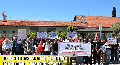 ÖĞRENCİLER BAŞKAN ARAS’A SESLENDİ: “İSTEKLERİMİZ 1, VAATLERİNİZ YARIM”