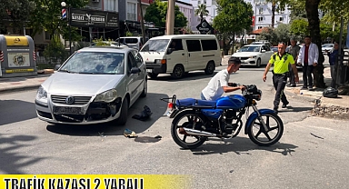 TRAFİK KAZASI 2 YARALI