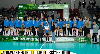 YALIKAVAK HENTBOL TAKIMI TÜRKİYE 2. OLDU
