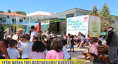 YEŞİL VATAN TIRI ÖĞRENCİLERLE BULUŞTU