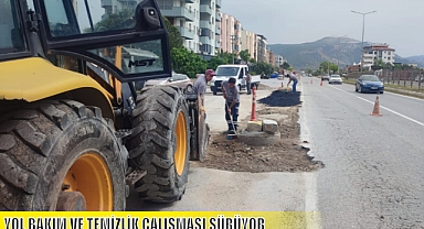 YOL BAKIM VE TEMİZLİK ÇALIŞMASI SÜRÜYOR