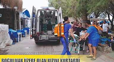 BOĞULMAK ÜZERE OLAN KIZINI KURTARDI