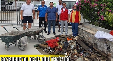 BOZBURUN'DA DENİZ DİBİ TEMİZLİĞİ