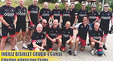 İNGİLİZ BİSİKLET GRUBU 4 GÜNDE GÖKOVA KÖRFEZİNİ GEZDİ
