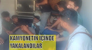 KAMYONETİN İÇİNDE YAKALANDILAR