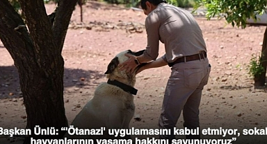 Başkan Ünlü: “'Ötanazi' uygulamasını kabul etmiyor, sokak hayvanlarının yaşama hakkını savunuyoruz”