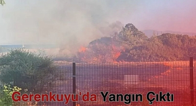 Gerenkuyu'da Yangın Çıktı