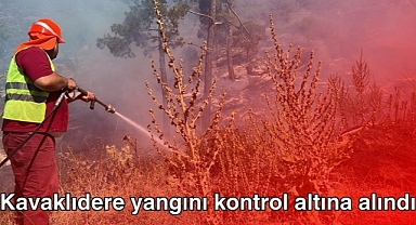 Kavaklıdere yangını kontrol altına alındı