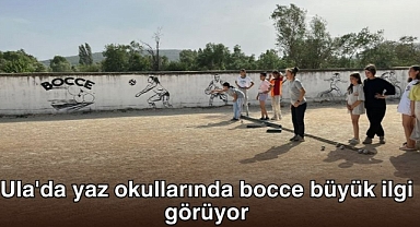 Ula'da yaz okullarında bocce büyük ilgi görüyor