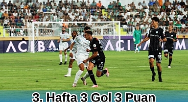 3. Hafta 3 gol 3 Puan