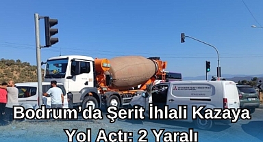 Bodrum’da Şerit İhlali Kazaya Yol Açtı: 2 Yaralı