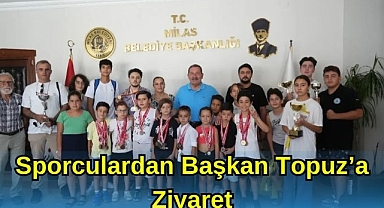 Sporculardan Başkan Topuz’a Ziyaret