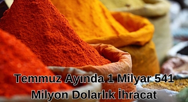 Temmuz Ayında 1 Milyar 541 Milyon Dolarlık İhracat