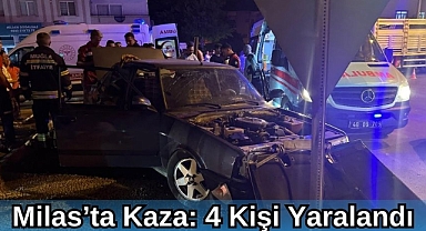Milas’ta Kaza: 4 Kişi Yaralandı