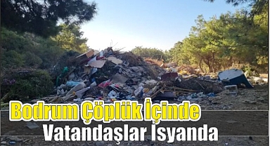 Bodrum Çöplük İçinde Vatandaşlar İsyanda