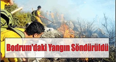 Bodrum’daki Yangın Söndürüldü