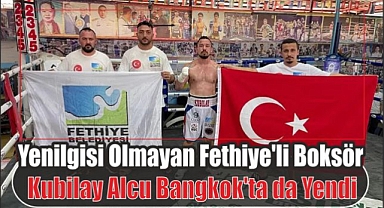 Yenilgisi Olmayan Fethiye’li Boksör Kubilay Alcu Bangkok’ta da Yendi