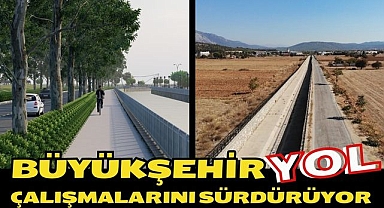 Büyükşehir Yol Çalışmalarını Sürdürüyor