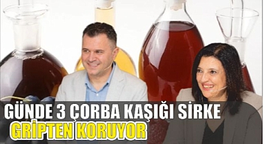 GÜNDE 3 ÇORBA KAŞIĞI SİRKE GRİPTEN KORUYOR