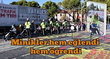 Minikler hem eğlendi hem öğrendi