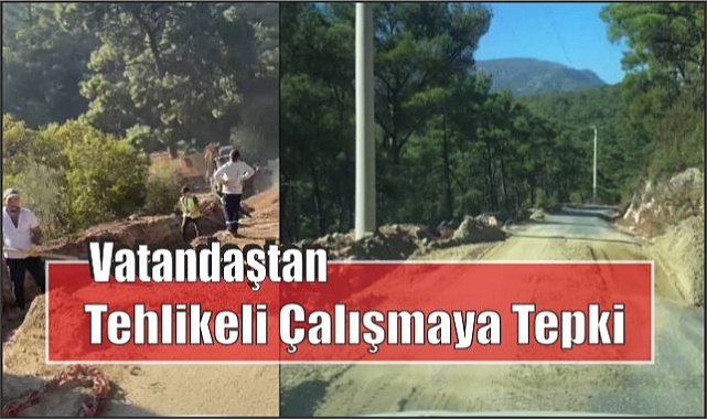 Vatandaştan Tehlikeli Çalışmaya Tepki